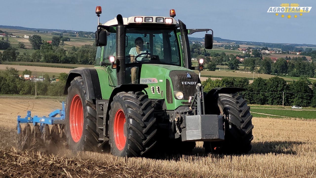 🔥Ostre Ducie na Kogucie🔥 Prace Pożniwne 2022 ✔️Fendt 714 Vario🚜 Gr Grabski