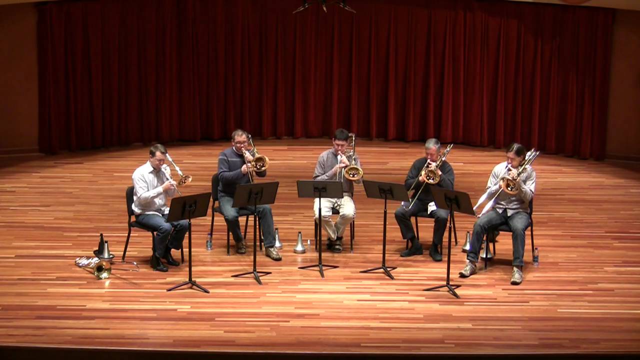 Claude Debussy's Girl With the Flaxen Hair arranged for 5 trombones