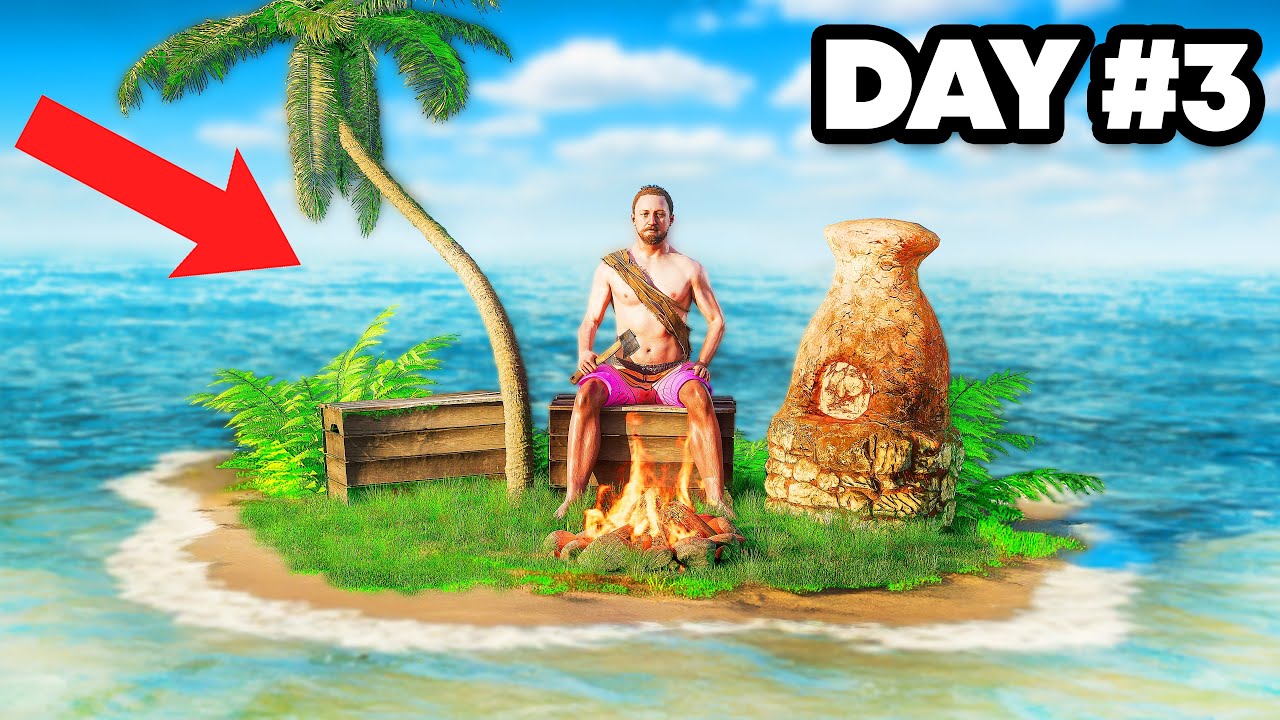 I Survived Solo on a Vanilla Rust Island