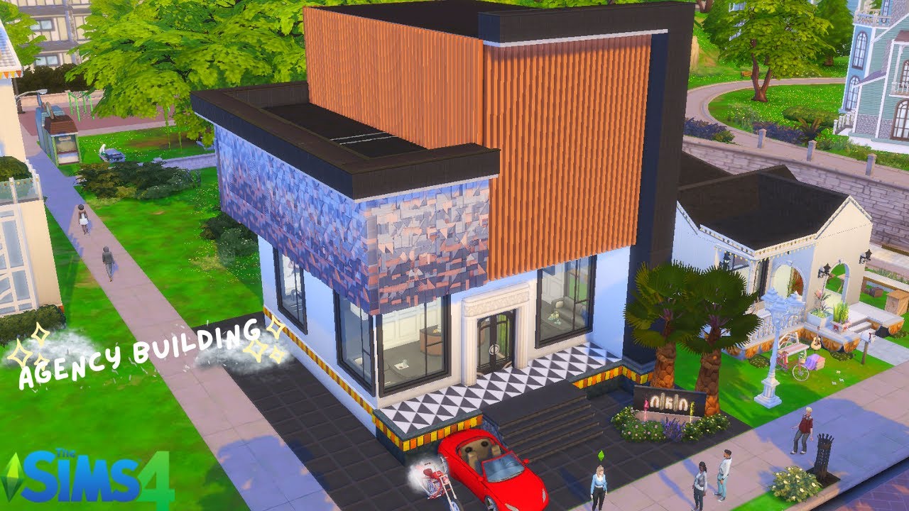 OFFICE BUILDING/ ACTING STUDIO/ AGENCY BUILDING THE SIMS 4 | KANTOR AGENSI MODERN DAN SIMPLE.