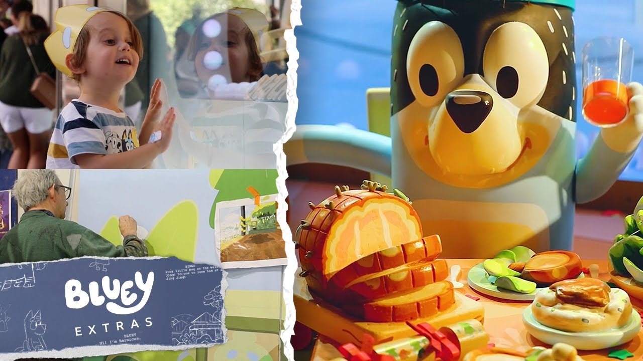 Building Bluey's Christmas Windows ✨🎁🔨 | Behind the Scenes! | Bluey Extras