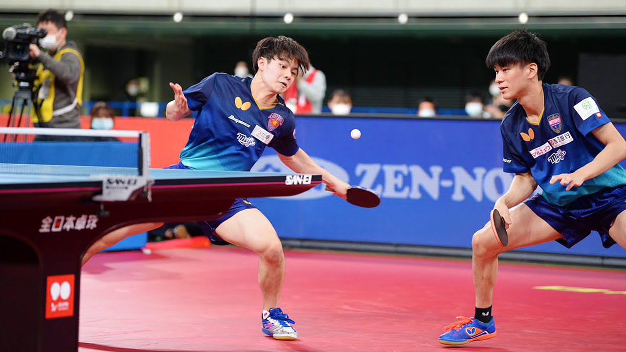 2022年全日本卓球｜男子ダブルス 決勝  宇田幸矢／戸上隼輔 対 張本智和／森薗政崇