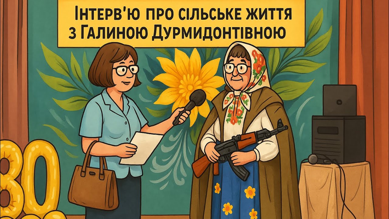 Гумористична сценка «Інтервʼю про сільське життя із Галиною Дурмидонтівною»