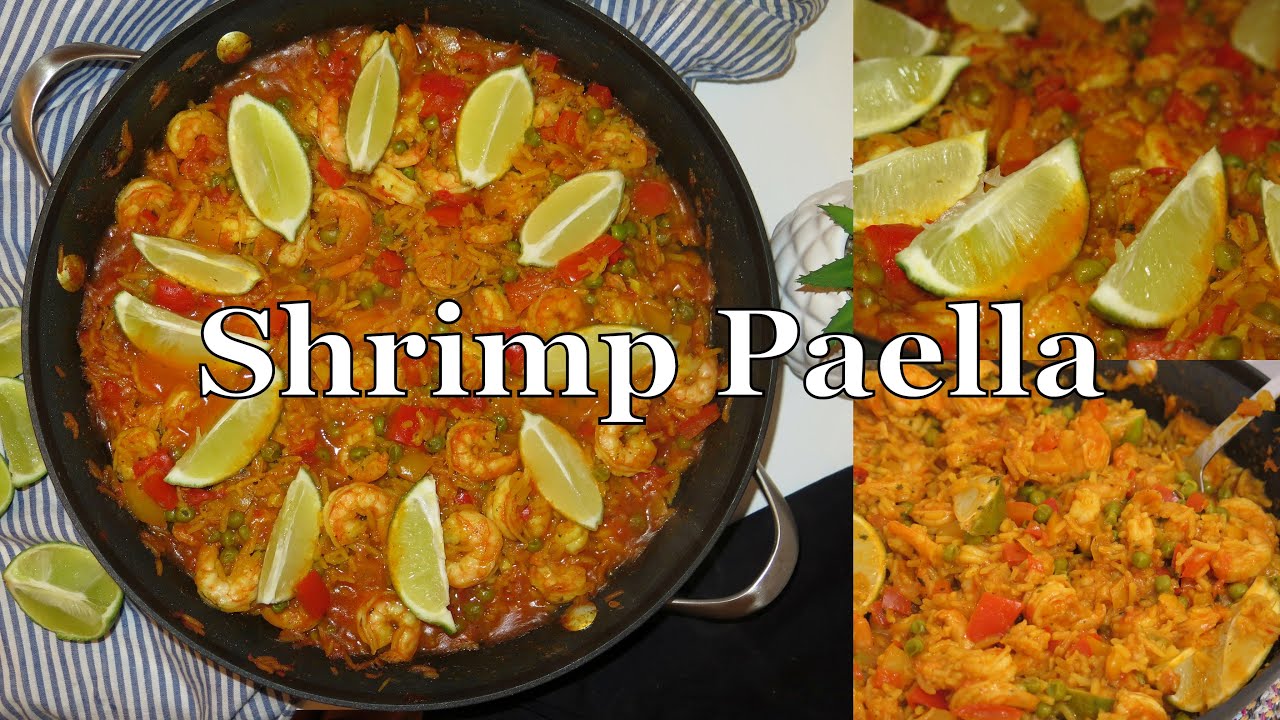 Delicious Shrimp Paella | shrimp and rice Recipe | رز بالجمبري | بايلا رائعة بالقيمرون (الجمبري)