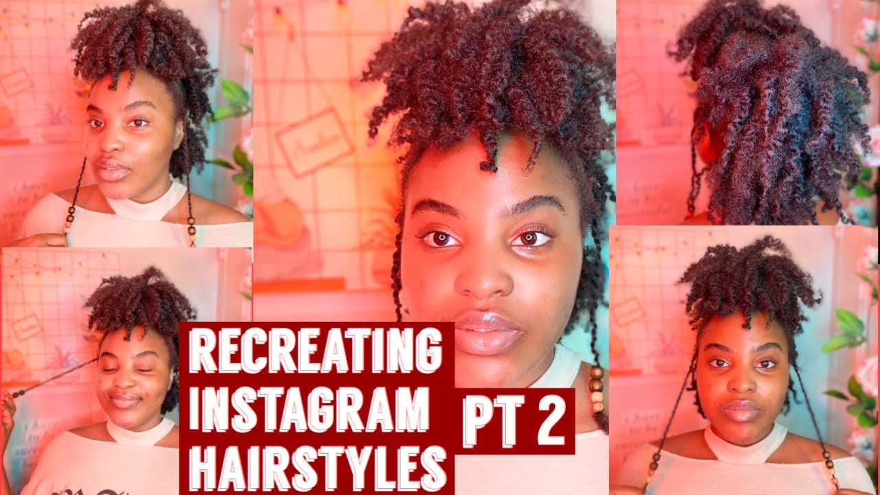 Recreating Instagram Hairstyles on My Natural Hair