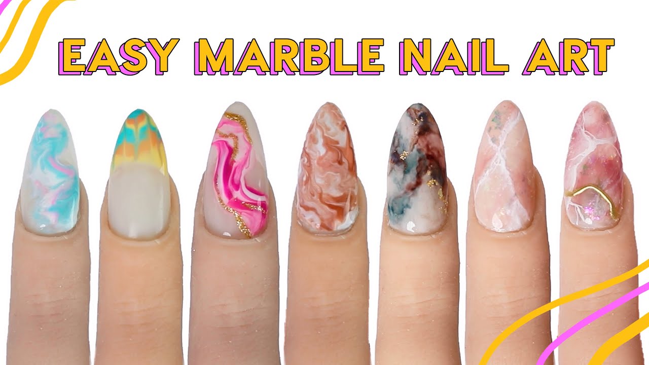 7 Ways To Do Marble Nail Art For Beginners