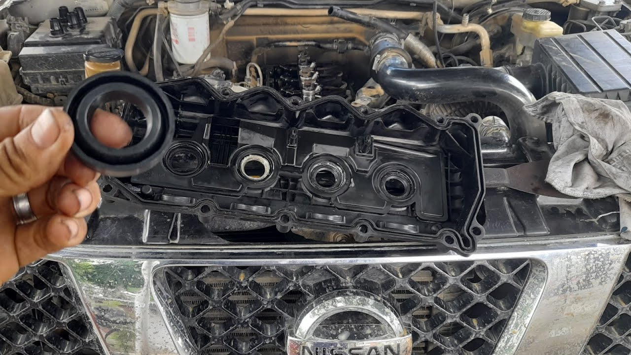 câmbio de em paque de tapa válvula Nissan navara