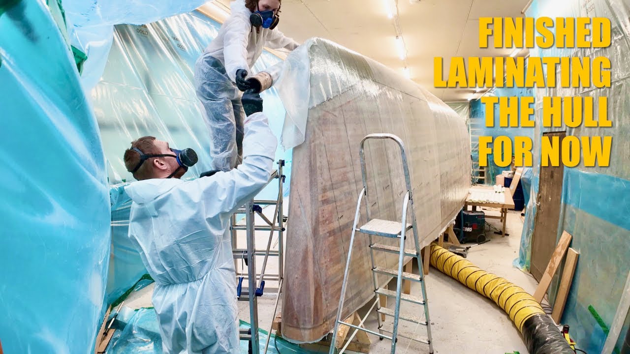It's Done! Exterior Fiberglass Complete On Our RAN 50 - Ep. 380 RAN Sailing
