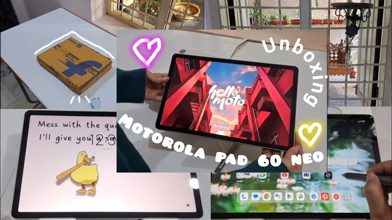 Aesthetic unboxing- MOTORALA PAD 60 NEO 8GB RAM 128GB ROM | CUTE & AESTHETIC 