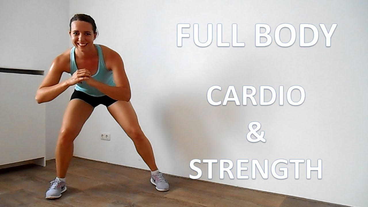 20 Minute Full Body Cardio & Strength Workout – No Equipment At Home Cardio Workout
