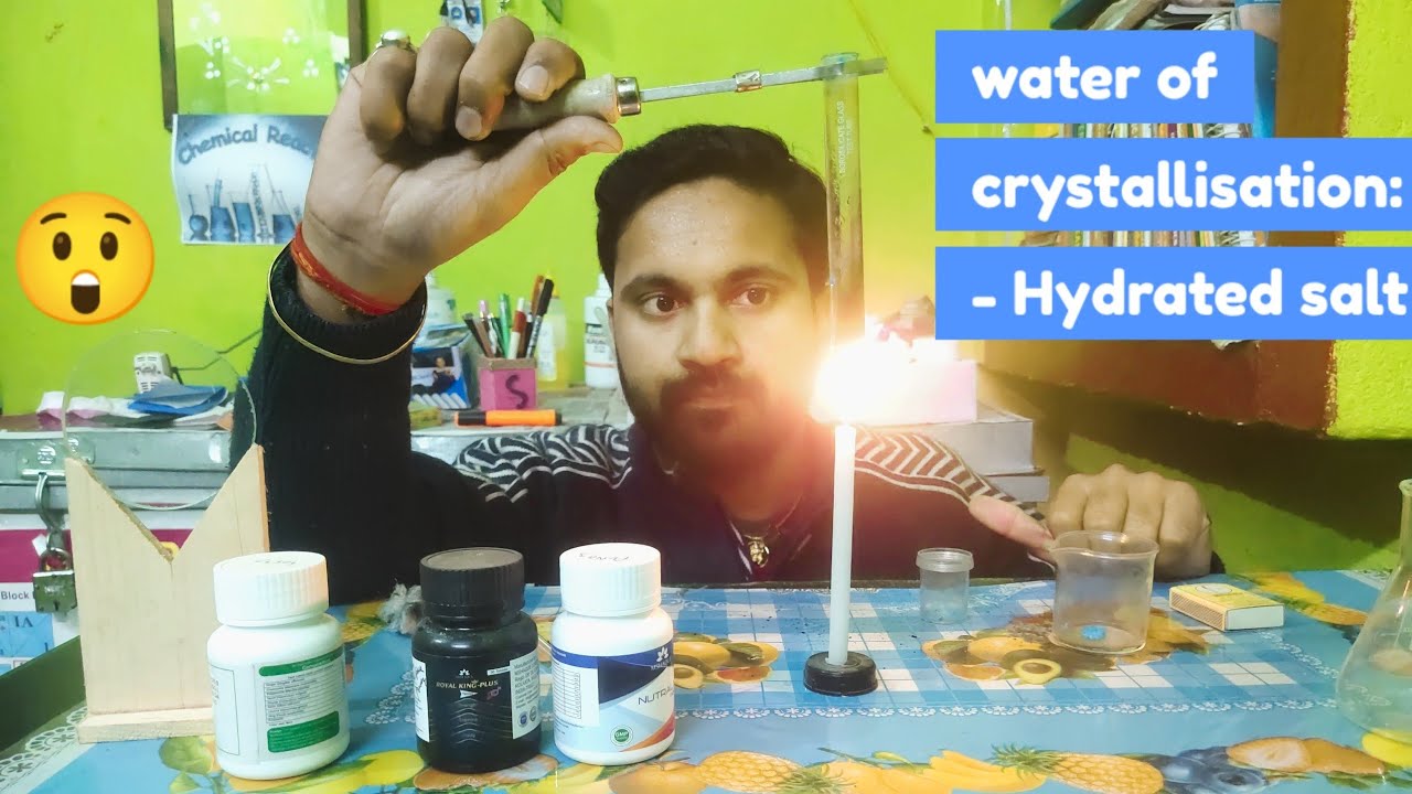 Water of Crystallisation//Hydrated salt //Experiment//#sunnysciencecentreeasyconcept