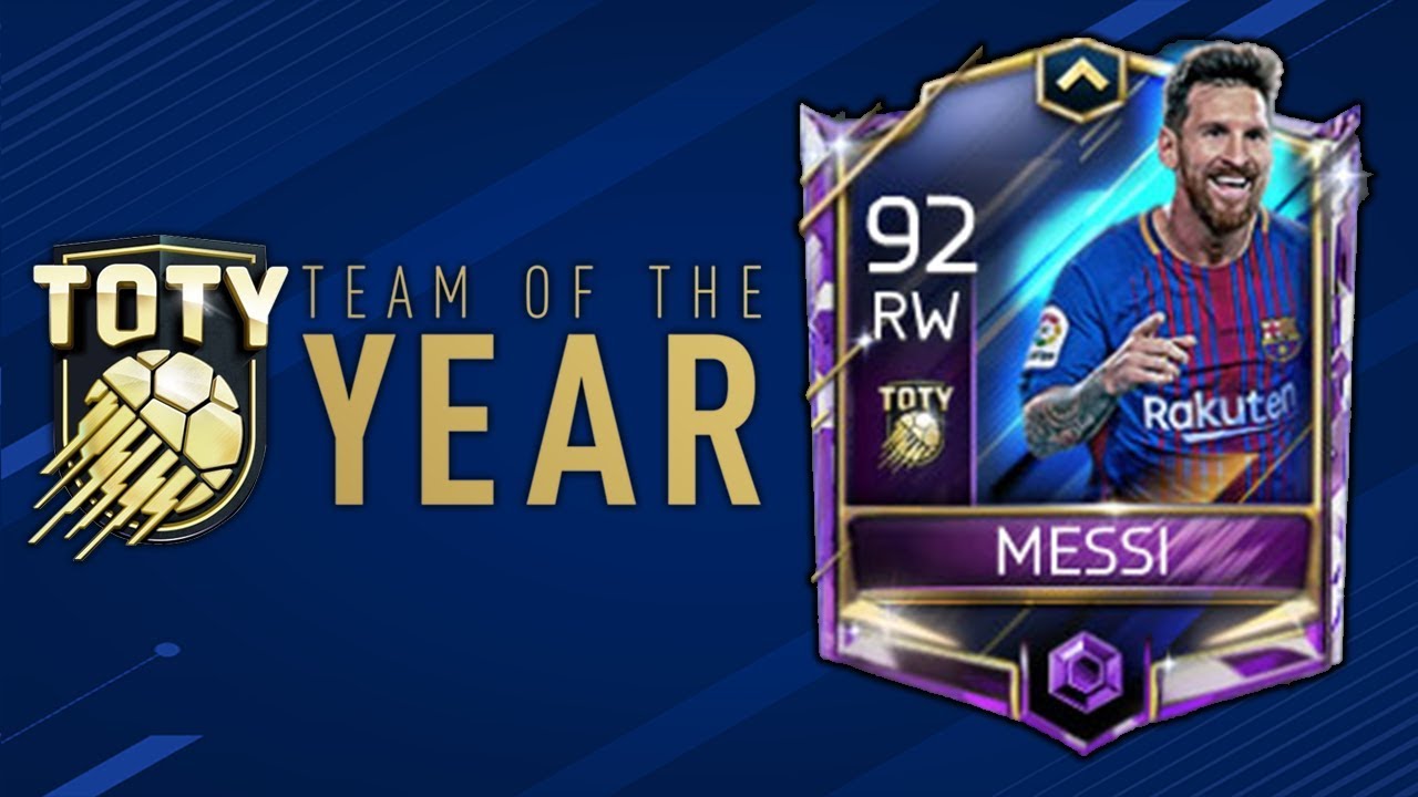 FIFA MOBILE 18 S2 TEAM OF THE YEAR MESSI | 92 OVR RW TOTY LIONEL MESSI FORWARD REVEAL!!