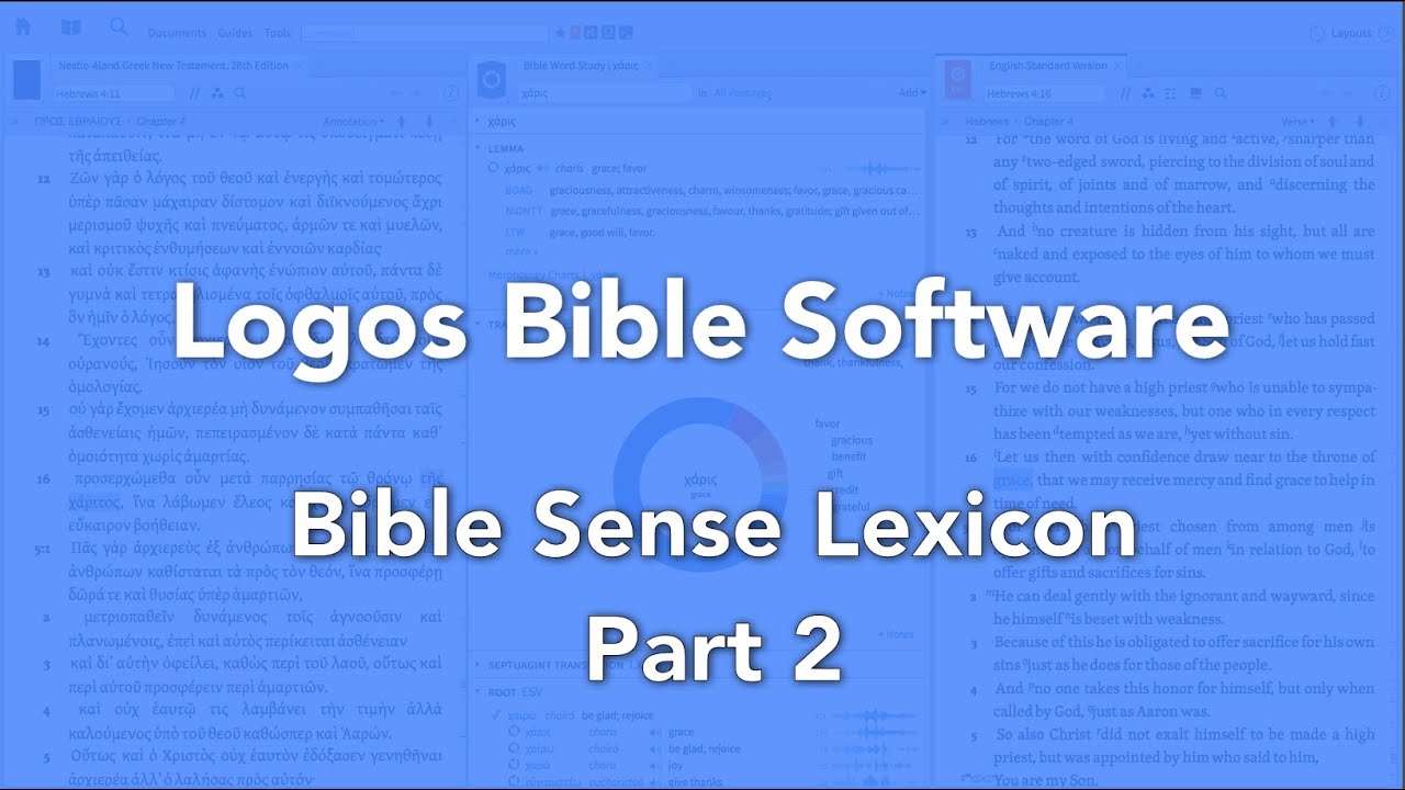 Logos Bible Software Bible Sense Lexicon Part 2
