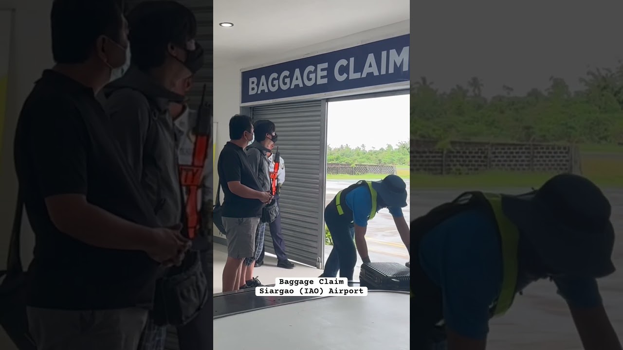 Baggage claim at Siargao (IAO) Airport ✈️ #siargao #travel #philippines #siargaoisland