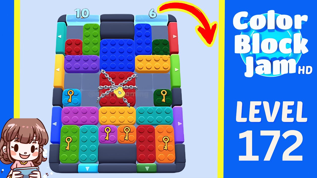 Color Block Jam Level 172 Solution Walkthrough