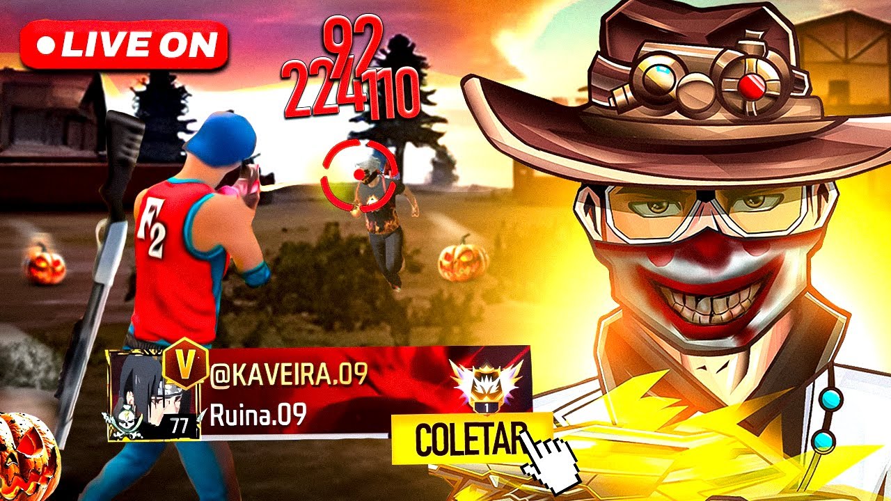 🔥 LIVE FF 🔥 FREE FIRE  AO VIVO 🔥 4X4 + 6X6 COM INSCRITOS 🔥  SALA PERSONALIZADA 🔥