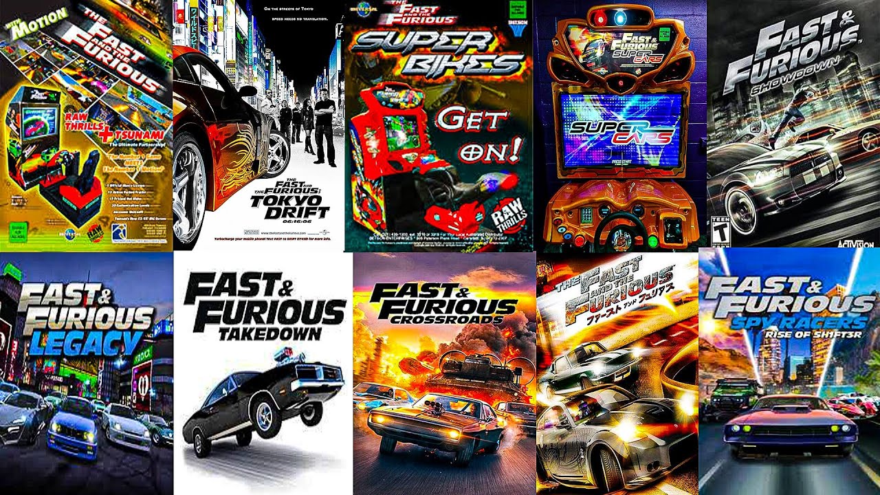 The Evolution of FAST AND FURIOUS Games (2004-2021)