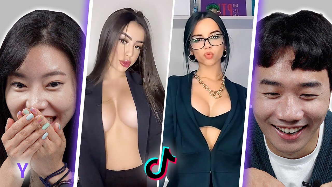 Корейский парень и девушка реагируют на вызов TikTok «Boom» | Y
