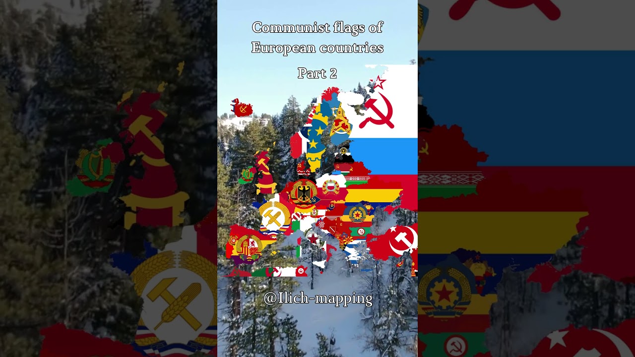 Communist flags of European countries2 #geography #mapping