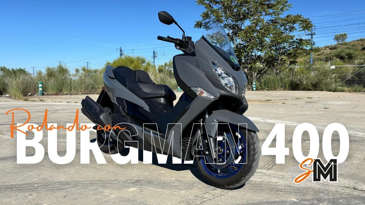 Rodando con la Suzuki Burgman 400 | El maxiscooter de siempre... ahora mejorado / SuperMotor.Online