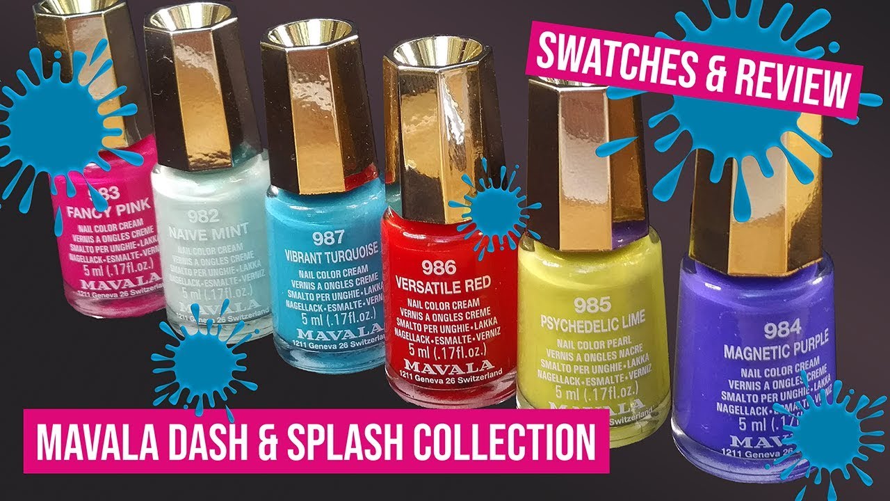 Mavala Dash and Splash Collection 2019 | SWATCH and REVIEW