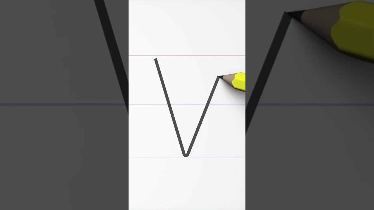 Letter V writing Practice for Kids #V, #alphabets #funandlearning  #kidseducation #englishletters