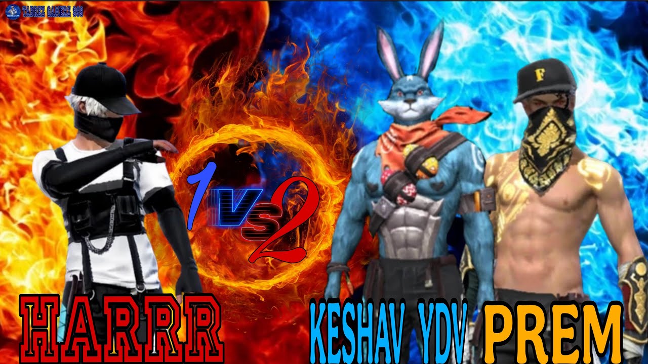 HARRR   VS   2 PRO PLAYER 😱 CUSTOM 🤧 FREE FIRE 🔥 