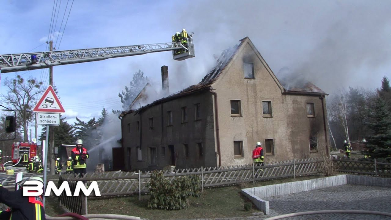 Wohnhausbrand Langenhennersdorf