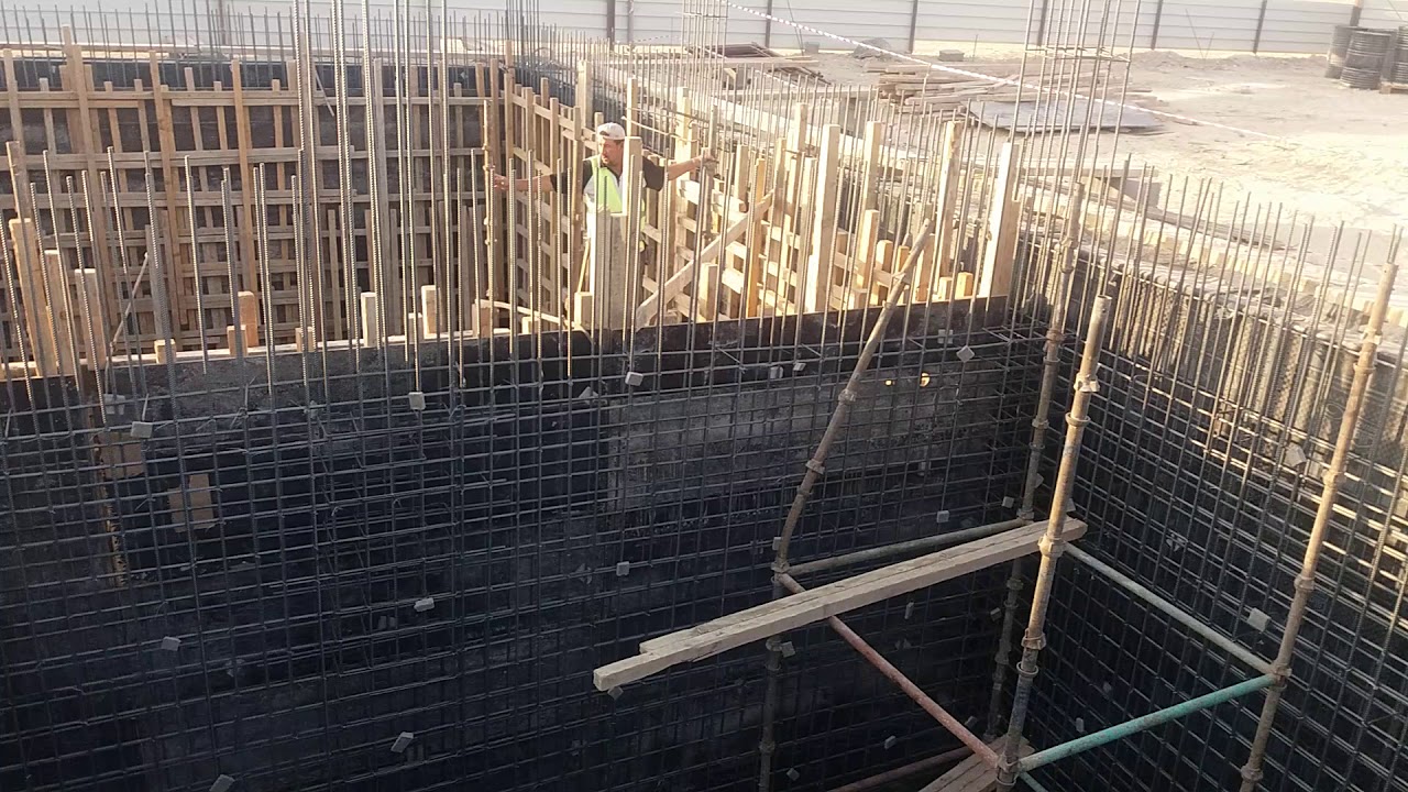 installation of paddles flange in underground water tank ...