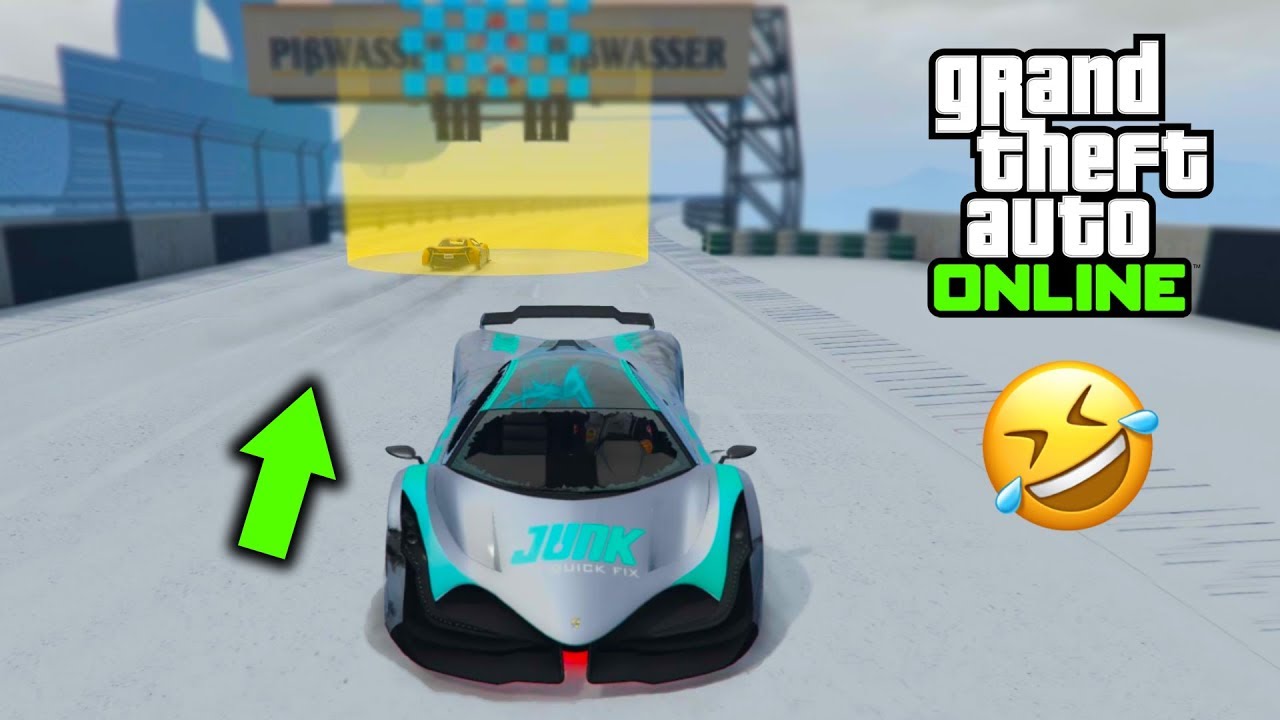 Hızlı Arabamla Geri Geri Giderek Yarışı Bitirdim - GTA 5 Online