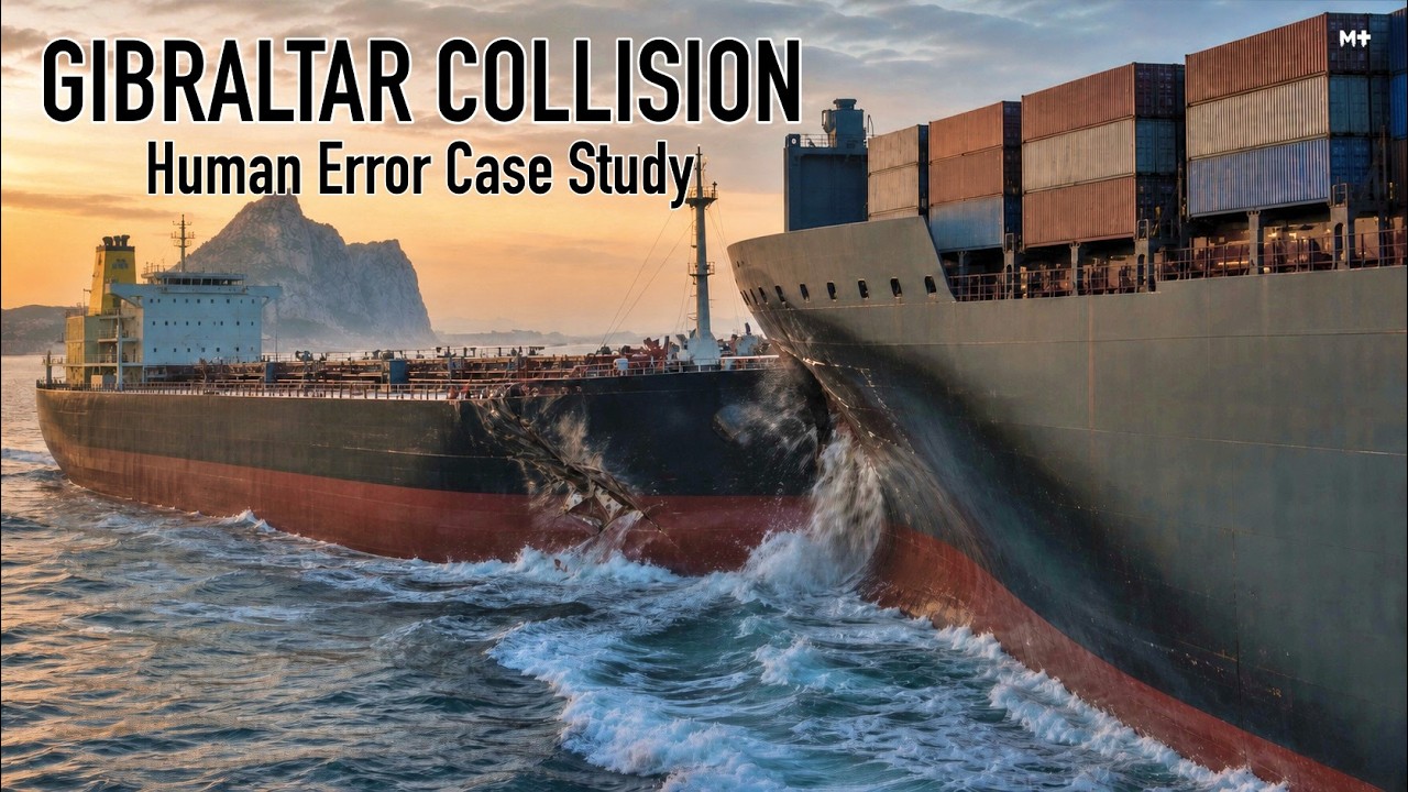 M+ I Ships collision in Gibraltar:Human Error-Case Study on true incident