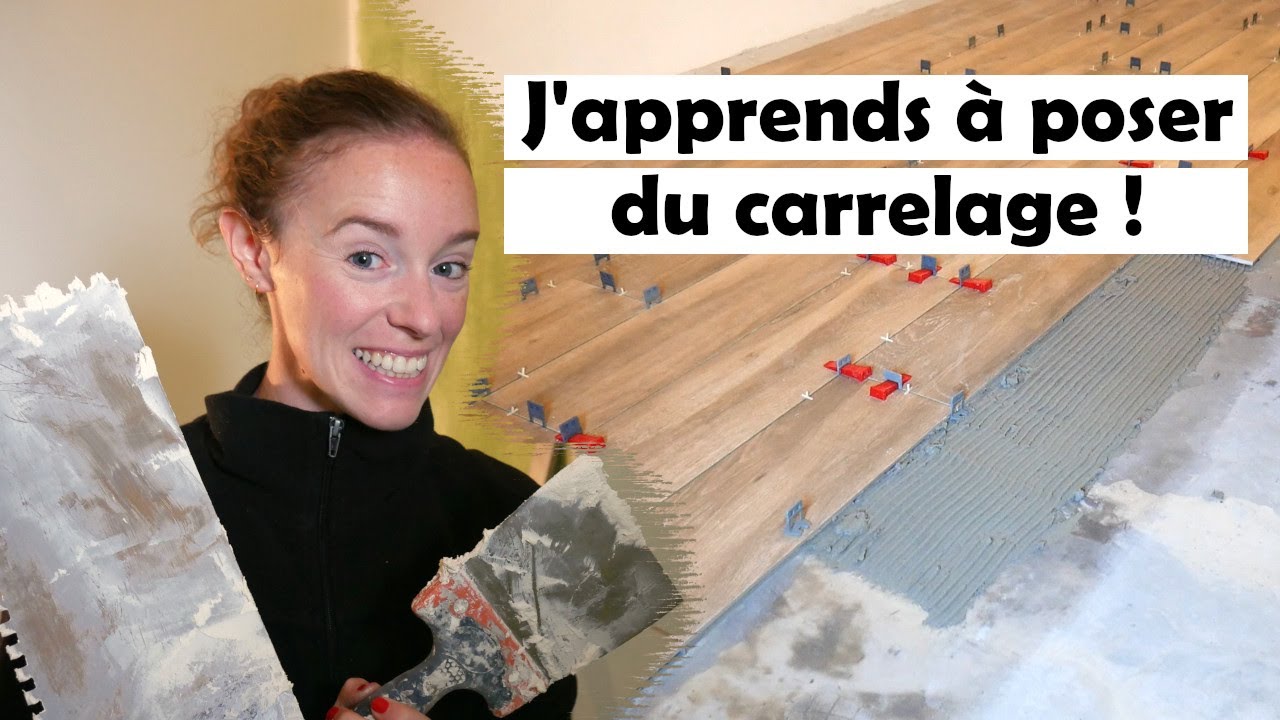 VLOG travaux : Poser du carrelage mural & sol + les astuces de mon papa 👍😃