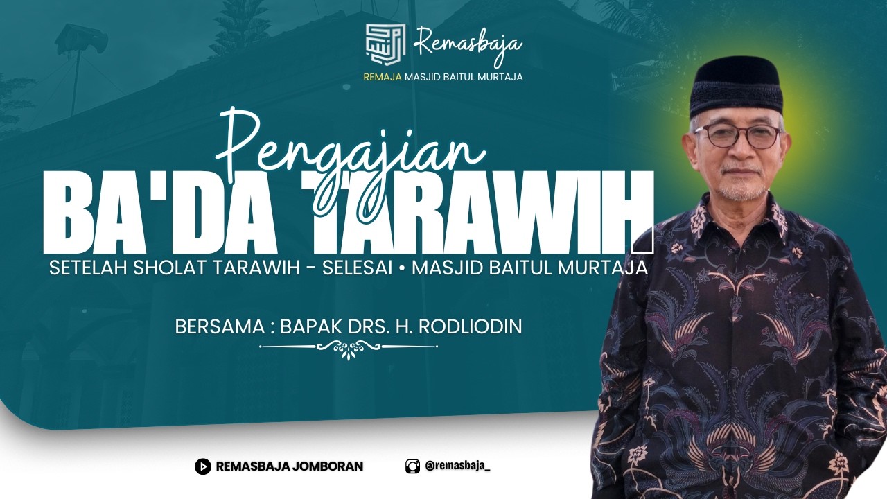🔴{LIVE STREAMING} #27 KEGIATAN RUTIN PENGAJIAN BA'DA TARAWIH JAMA'AH MASJID BAITUL MURTAJA