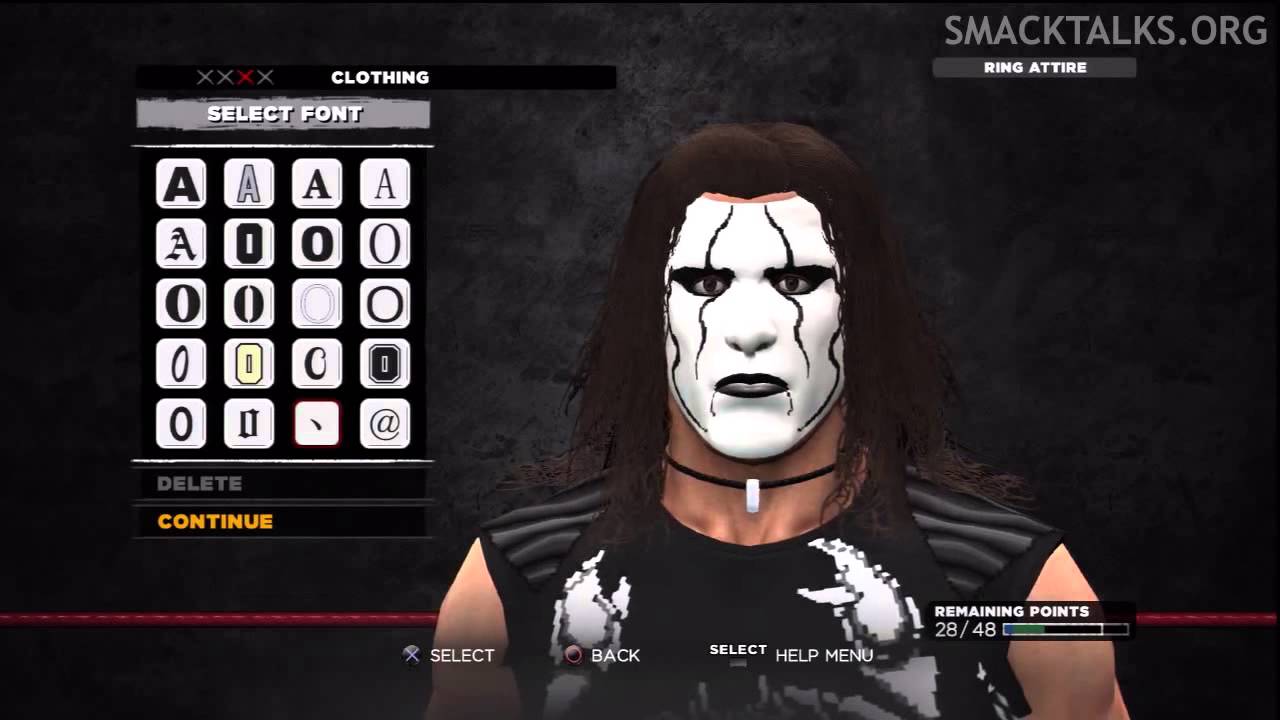 WWE '13 Sting CAW Formula By z7collins