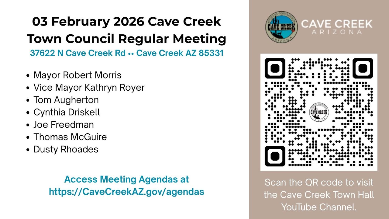 03 February 2026 Cave Creek Regular Town Council meeting