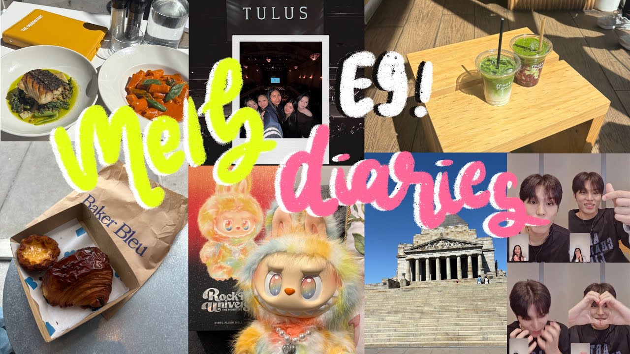 Melb Diaries E9 - What i did on my SWOTVAC break, study, cafe hopping, TULUS, park jeongwoo vce