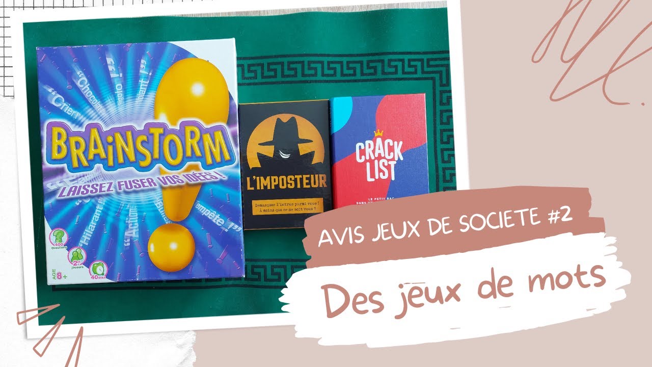 AVIS JEUX DE SOCIETE #2 | Des jeux de mots