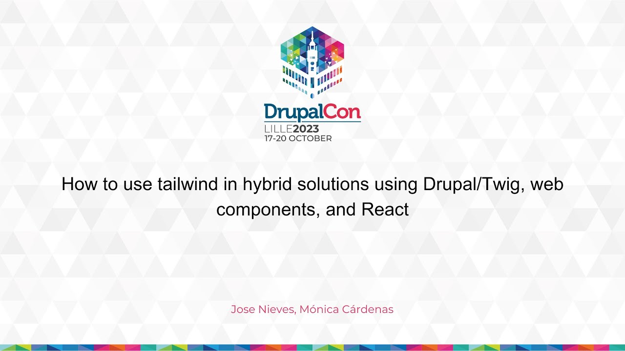 How to use tailwind in hybrid solutions using Drupal/Twig, web components, and React