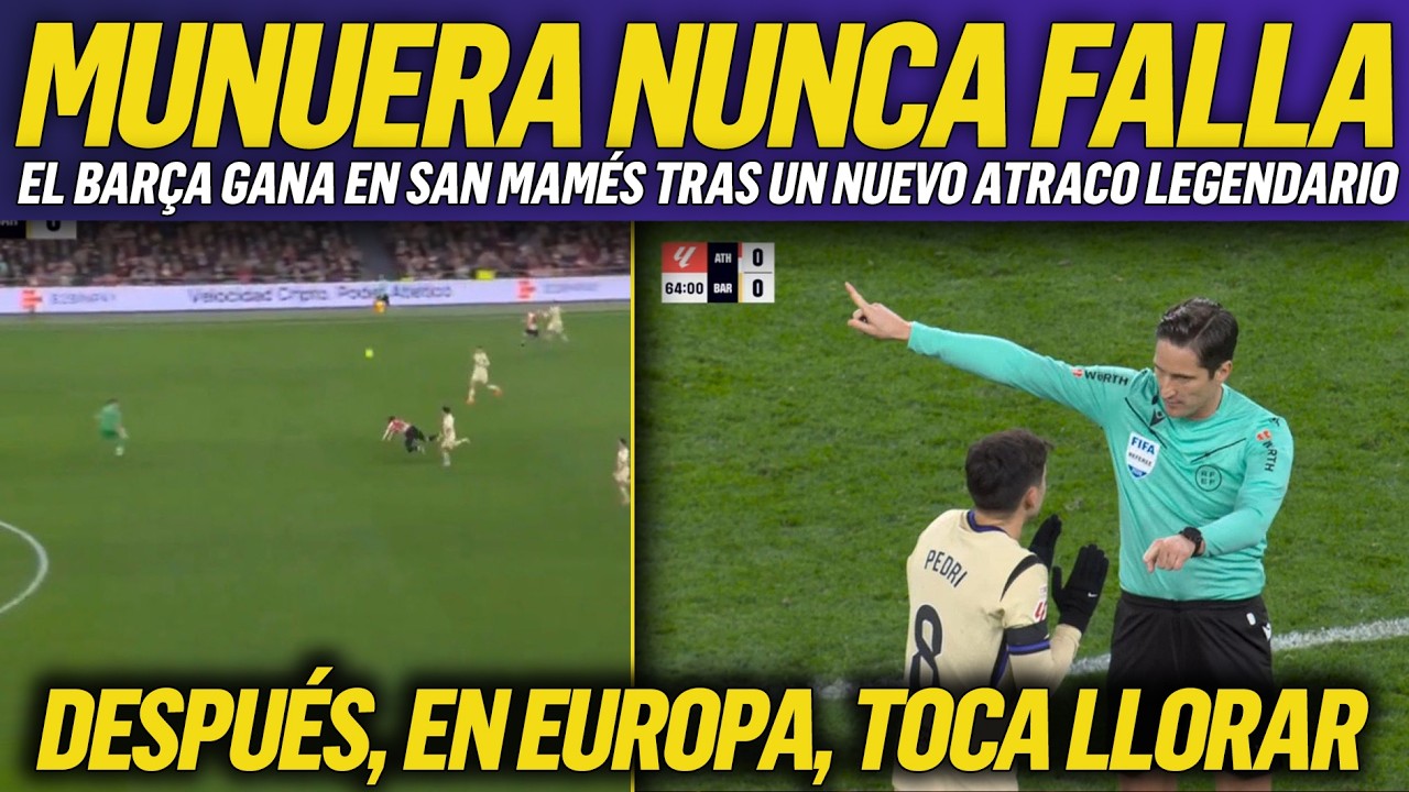 💥MUNUERA MONTERO AYUDA DE NUEVO AL BARCELONA EN LA MUGRIENTA LIGA NEGREIRA