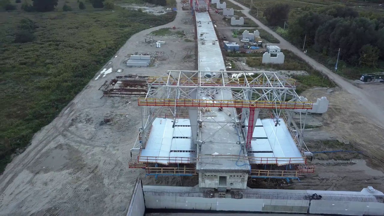 Budowa Mostu Południowego w Warszawie - Fragment POW