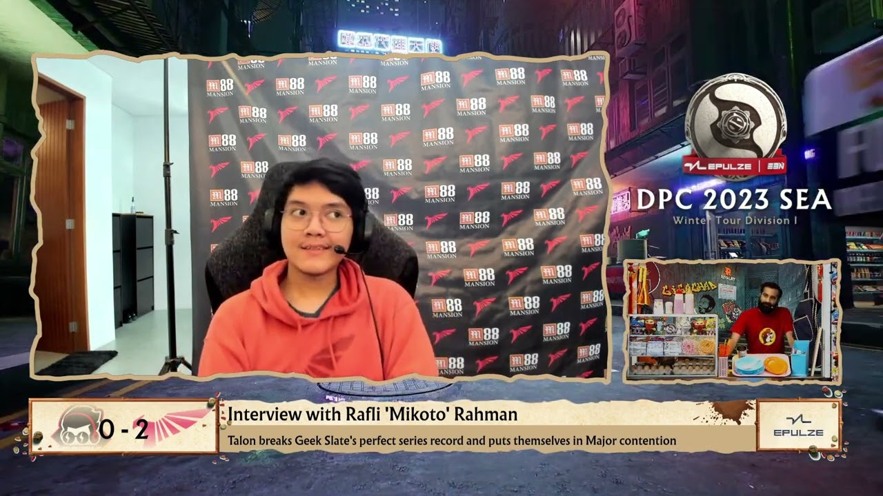 Mikoto Interview | DPC | Talon vs Geek Slate |  Talon breaks Geek Slate's perfect series streak.