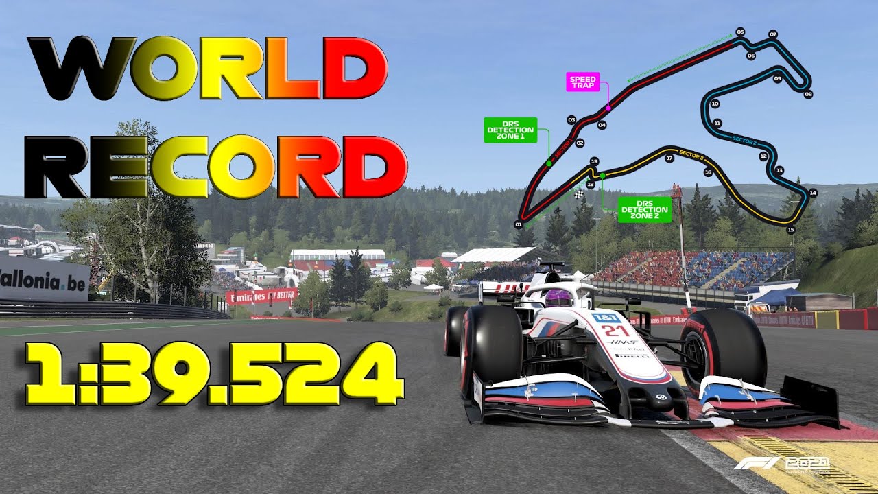 F1 2021 Belgium World Record 1:39.524 Track Guide + Setup