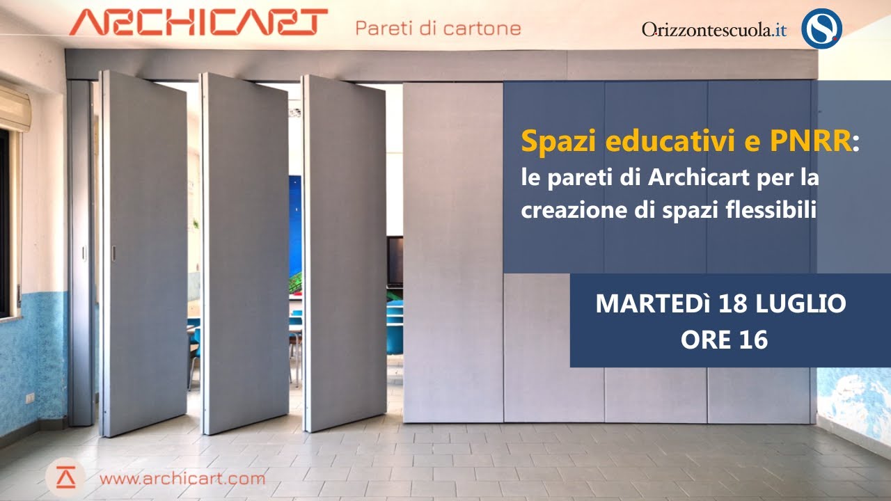 Spazi educativi: le pareti di Archicart per la creazione di spazi flessibili