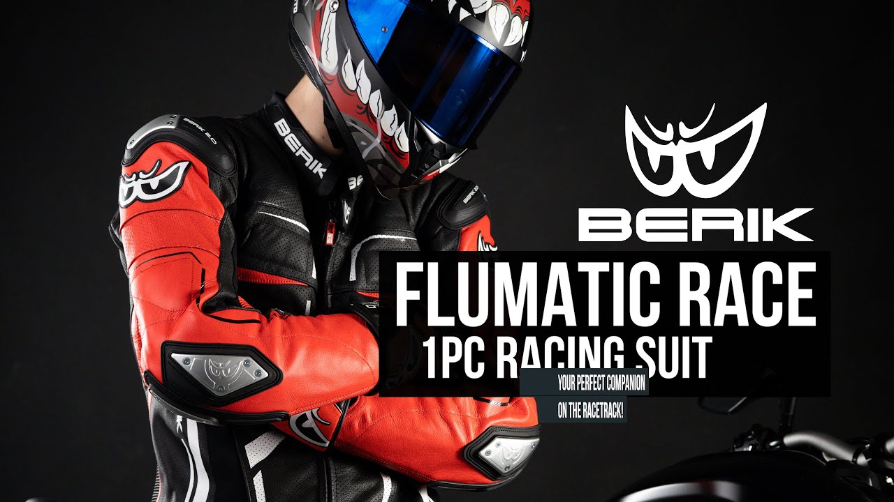 Berik Flumatic Race One Piece Motorcycle Leather Suit