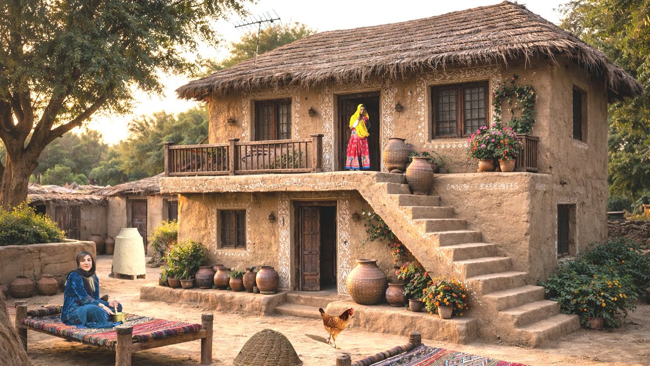 От восхода до заката | Реальная жизнь пакистанской деревенской женщины зимой