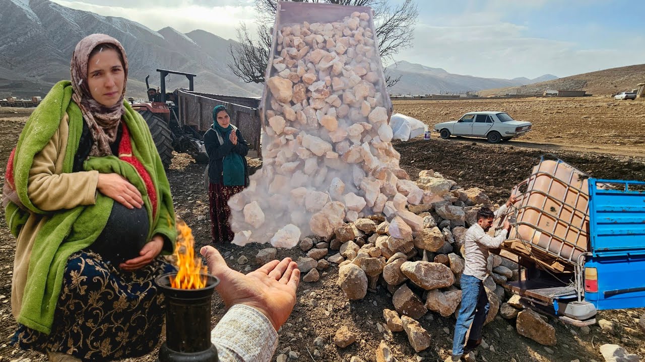 A kind viewer helps pregnant Fatima build a house in the mountains