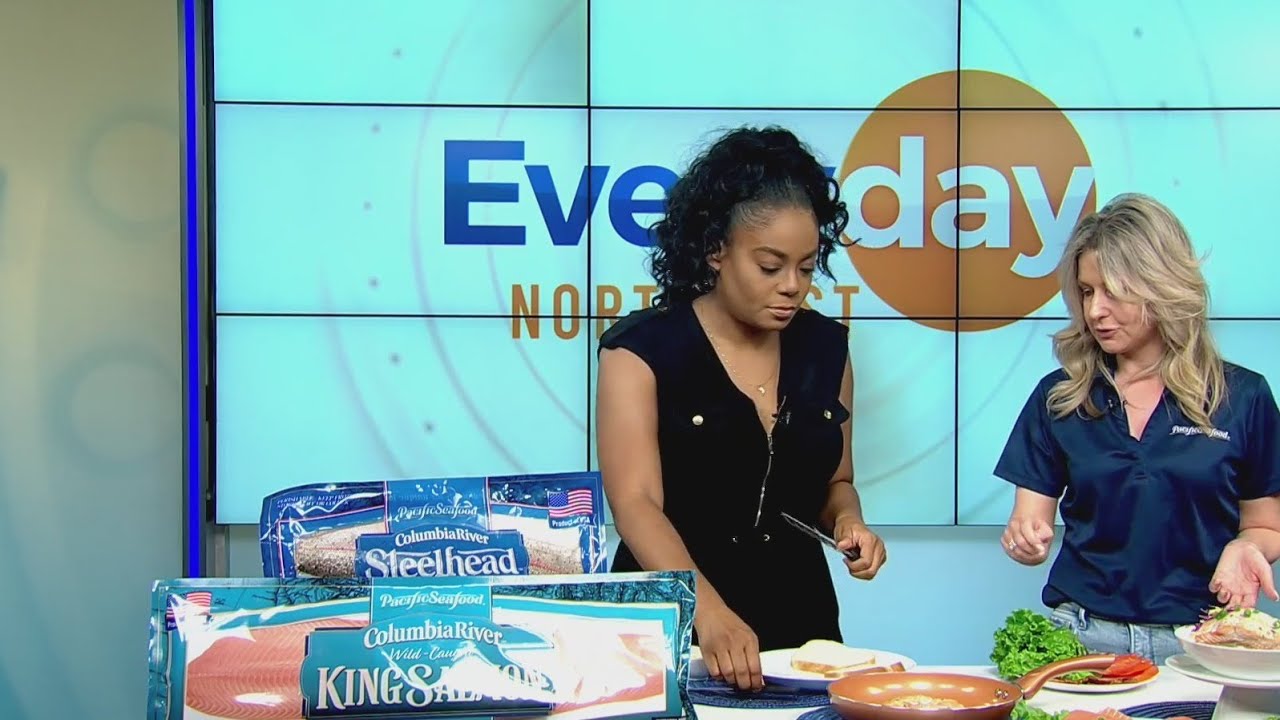 Pacific Seafood's Steelhead vs King Salmon taste test on Everyday Northwest