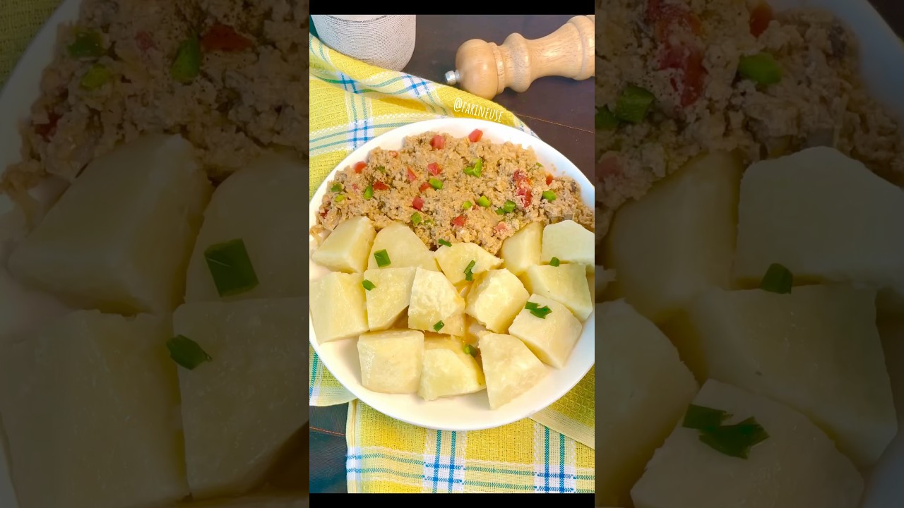 Plus c&rsquo;est simple, mieux c&rsquo;est 😋👌 #akpessi d&rsquo;igname #ivorianfood