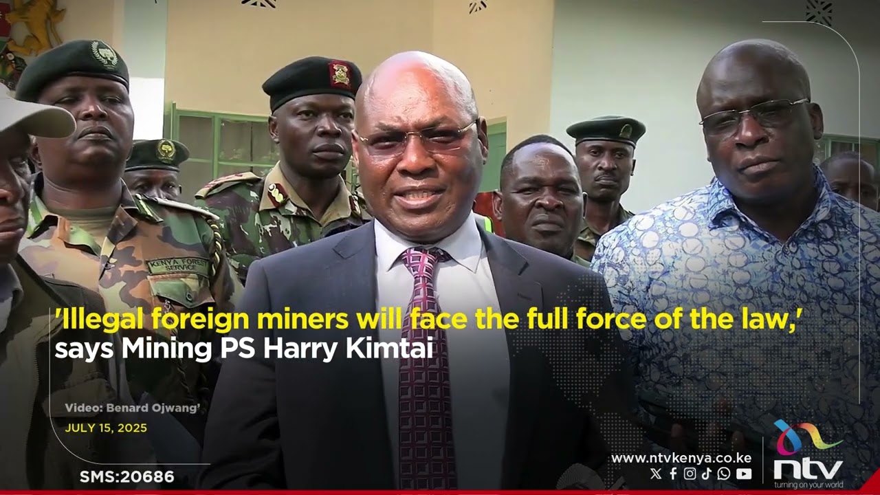 'Illegal foreign miners will face the full force of the law,' says Mining PS Harry Kimtai
