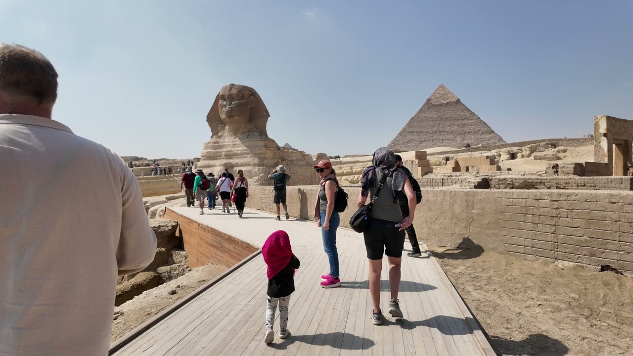 Heading into the Sphinx enclosure